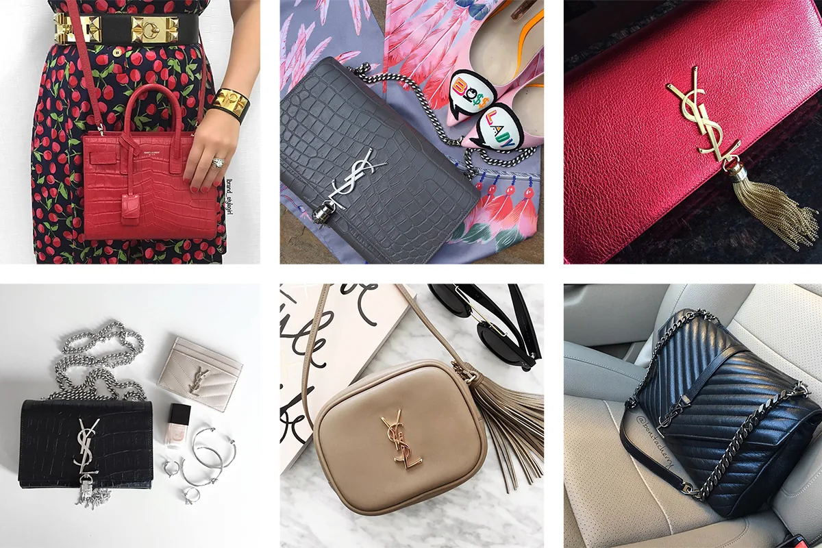 Reference image illustrating Saint Laurent Bags Dominate Instagram: Monogram and Sac de Jour Styles to Watch