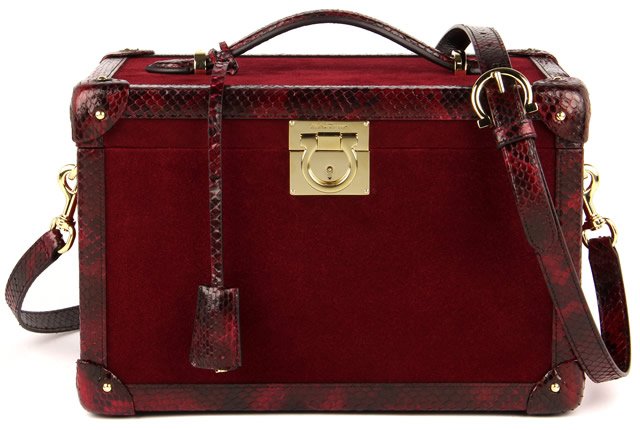 Reference image illustrating Salvatore Ferragamo Exotic Beauty Cases: Pre-Fall 2012 Travel Accessories Fit for Royalty