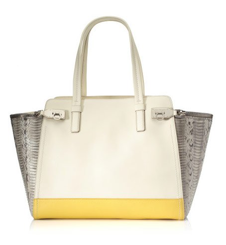 Reference image illustrating Salvatore Ferragamo Pre-Spring 2013 Collection: Colorblocking and Texture-Mixing at Moda Operandi