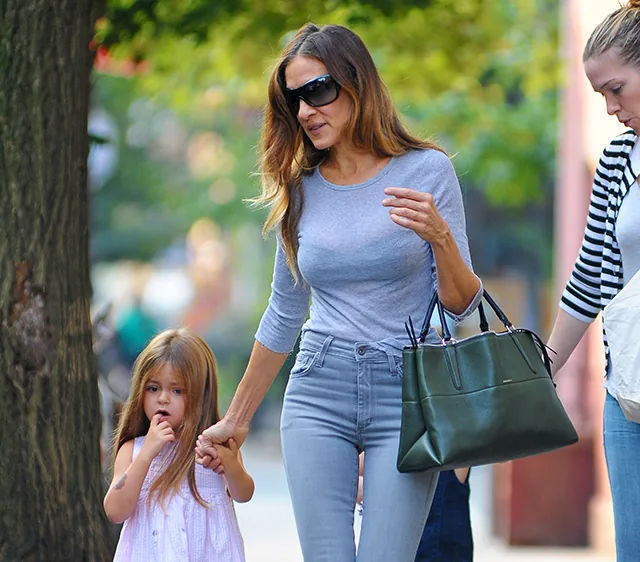 Reference image illustrating Sarah Jessica Parker Spotted with the Unreleased Coach Borough Bag in NYC