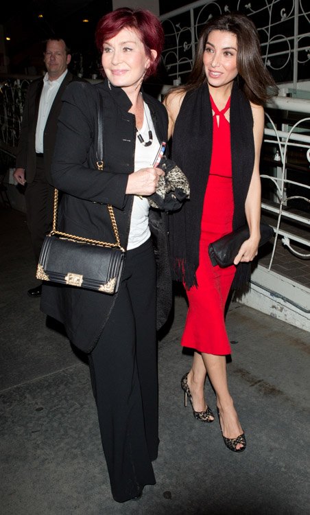 Reference image illustrating Sharon Osbourne’s Gilded Chanel Boy Bag: A Beverly Hills Dinner Date Statement