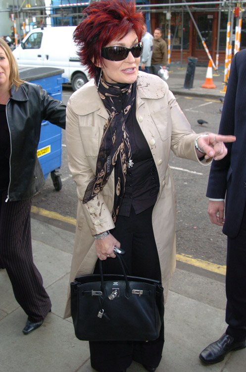 Reference image illustrating Sharon Osbourne’s Luxury Handbag Collection: Hermès, Chanel & Rare Vintage Finds