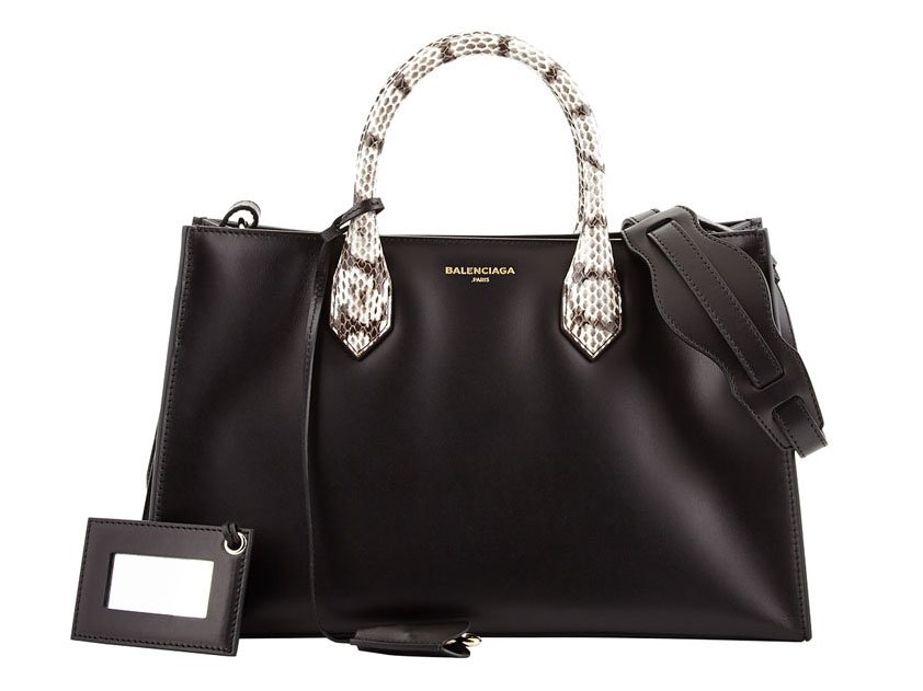 Reference image illustrating Snakeskin Handles on Luxury Handbags: Dior, Balenciaga, and Givenchy Lead the Trend