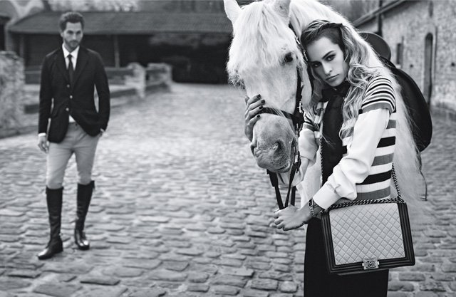 Reference image illustrating Spring 2013 Chanel Boy Bags: Alice Dellal Fronts the New Campaign