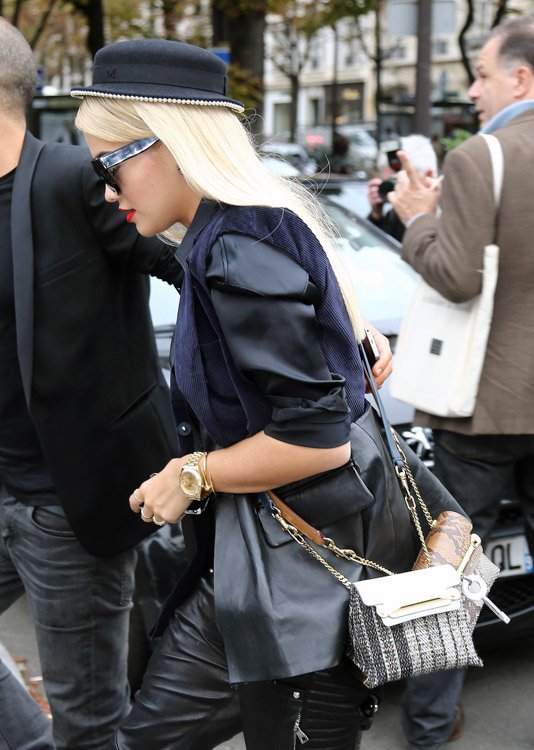 Reference image illustrating Spring 2014 Fashion Week Street Style: The Most Coveted Handbags Spotted on Style Icons
