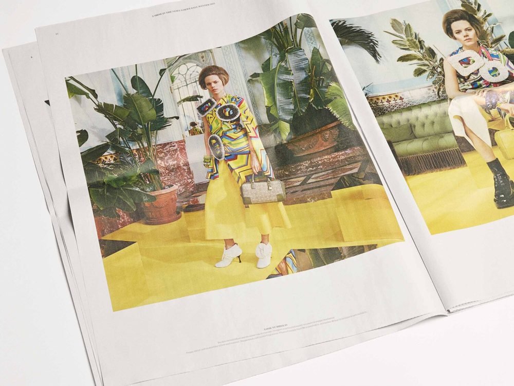Reference image illustrating The Great Newsprint Bag Battle: Chanel vs. Dior vs. Fashion History