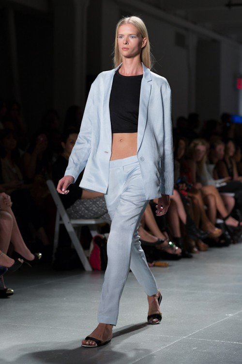 Reference image illustrating Tibi Spring 2013 Collection Review: Minimalist Silhouettes and Cropped Tops Define Casual Luxury
