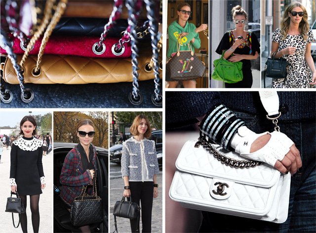 Reference image illustrating Top 10 Most-Read Handbag Features of 2013: Celine, Chanel, and Celebrity Collections