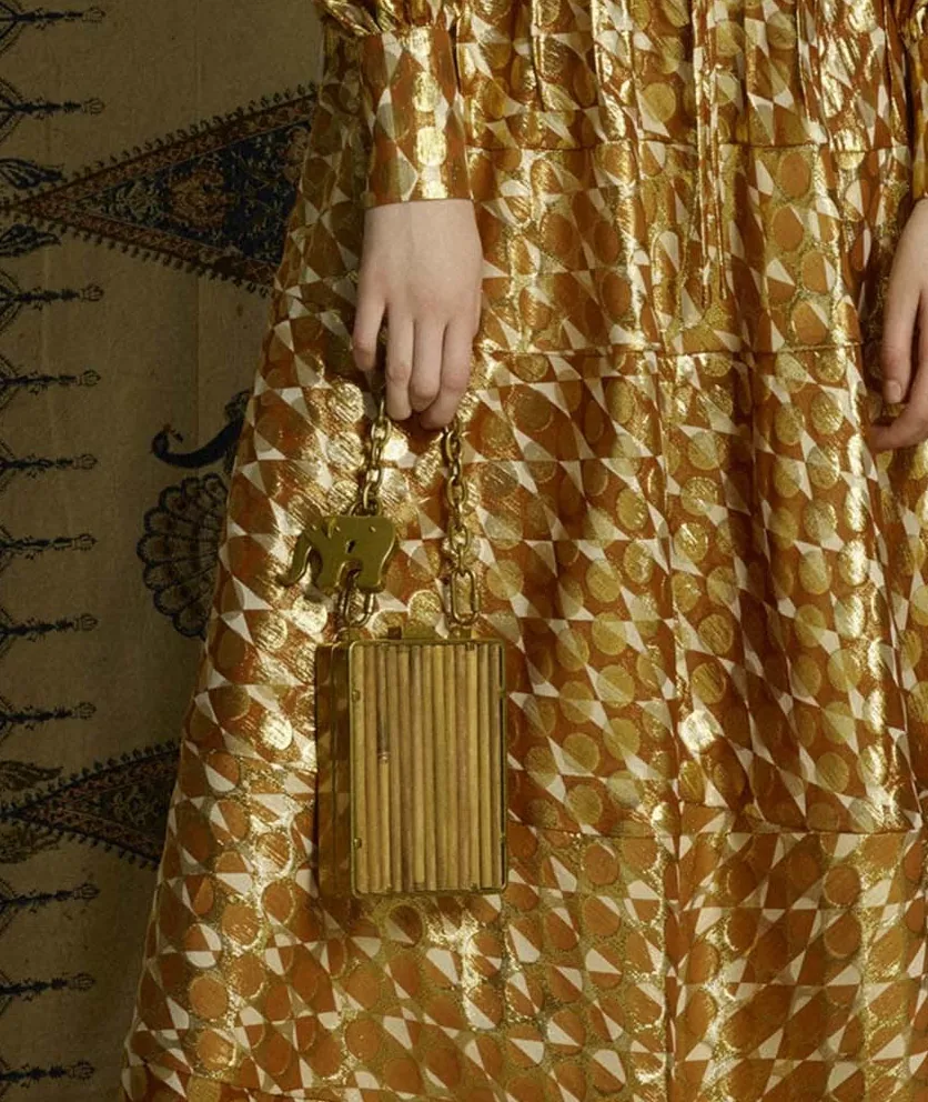 Reference image illustrating Tory Burch Pre-Fall 2017 Handbags: A Sophisticated 70s-Inspired Collection
