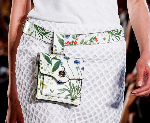 Reference image illustrating Tory Burch Spring 2014 Handbags: Elegant Garden Party Motifs and Refined Florals