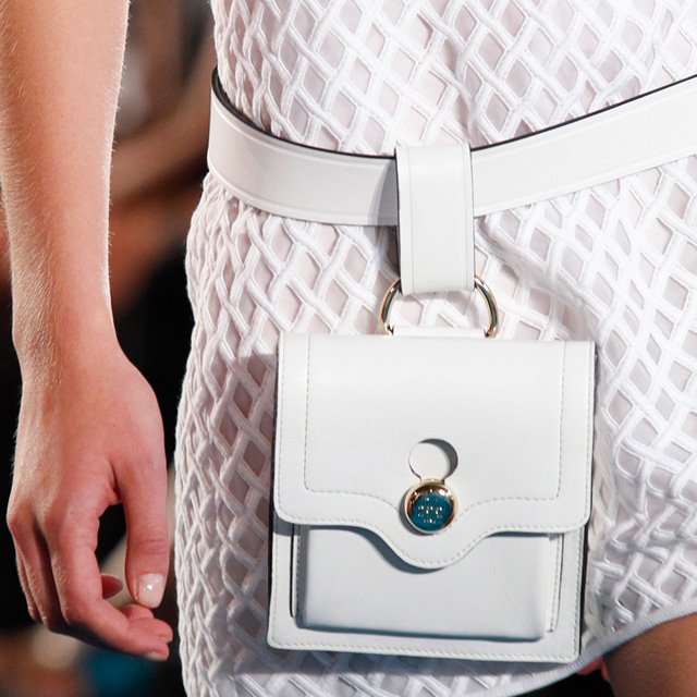 Reference image illustrating Tory Burch Spring 2014 Handbags: Elegant Garden Party Motifs and Refined Florals