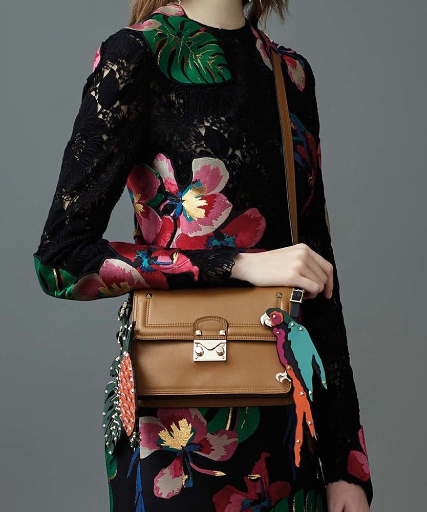 Reference image illustrating Valentino Resort 2017 Handbags Embrace Bold Charms and New Silhouettes
