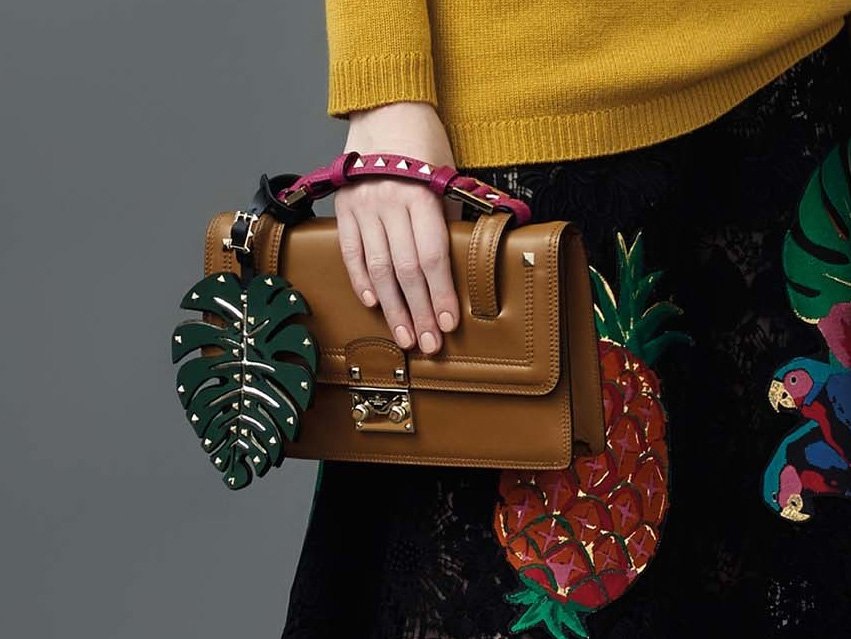 Reference image illustrating Valentino Resort 2017 Handbags Embrace Bold Charms and New Silhouettes