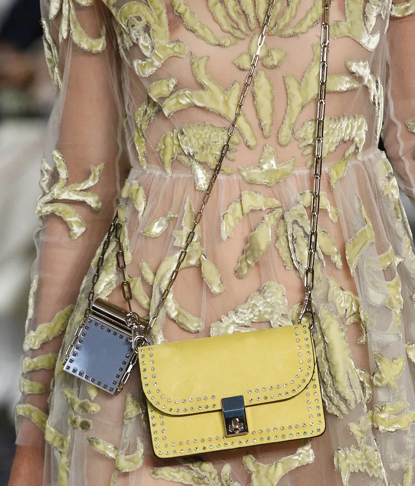Reference image illustrating Valentino Spring 2017 Handbags: A New Direction Beyond Rockstud