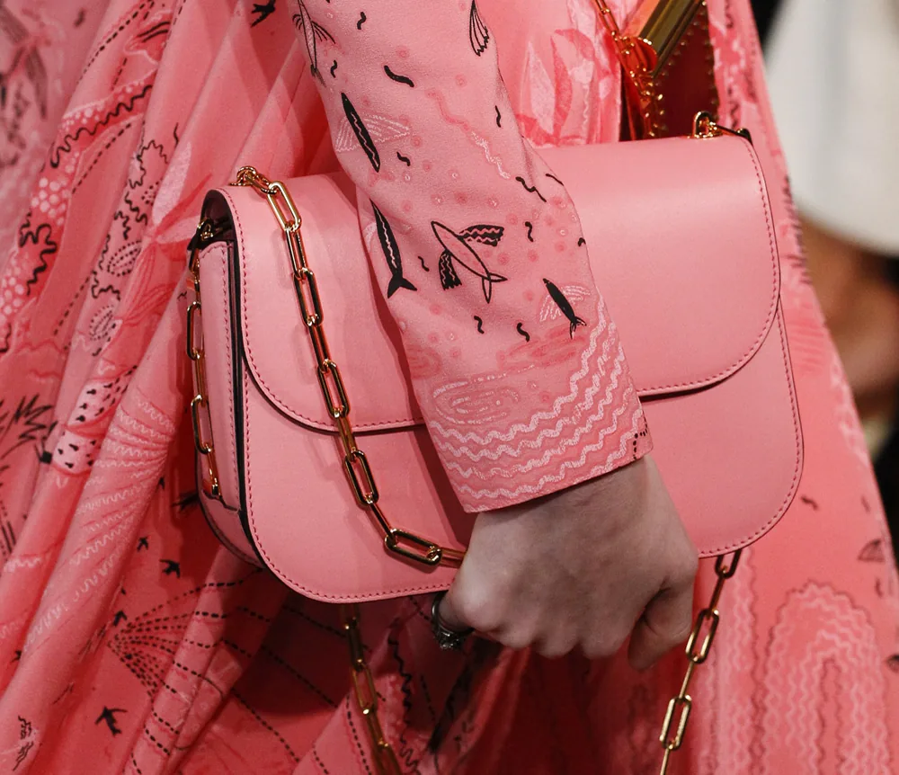Reference image illustrating Valentino Spring 2017 Handbags: A New Direction Beyond Rockstud