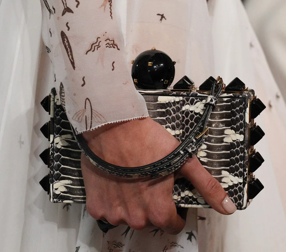 Reference image illustrating Valentino Spring 2017 Handbags: A New Direction Beyond Rockstud