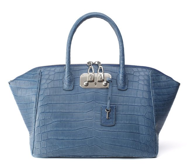 Reference image illustrating VBH Spring 2013 Bags: Pre-Order Exotic Leather Brera Satchels and Manila Clutches at Moda Operandi