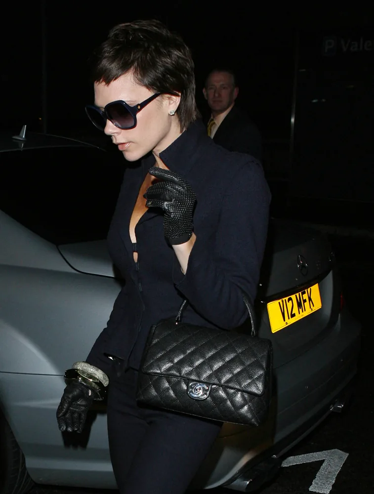 Reference image illustrating Victoria Beckham's Handbag Collection: A Complete Tour of Hermès Birkins, Kellys & Designer Bags