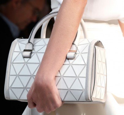 Victoria Beckham Spring 2014 Handbags: Petite Duffels and Triangular Prints thumbnail