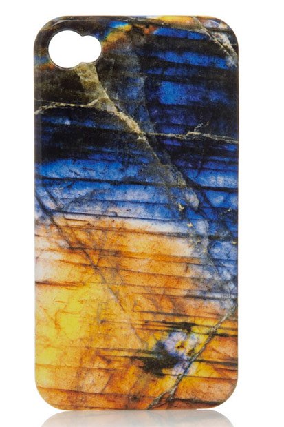 Reference image illustrating Weston Stone-Print iPhone Cases: Agate, Labradorite & Jasper at Net-a-Porter
