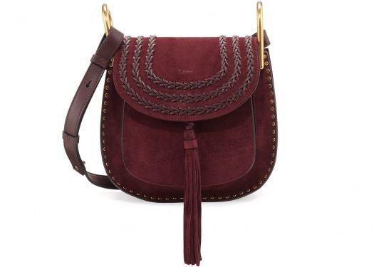 Why the Chloé Hudson Small Suede Shoulder Bag in Deep Plum Is Our Fall Obsession thumbnail