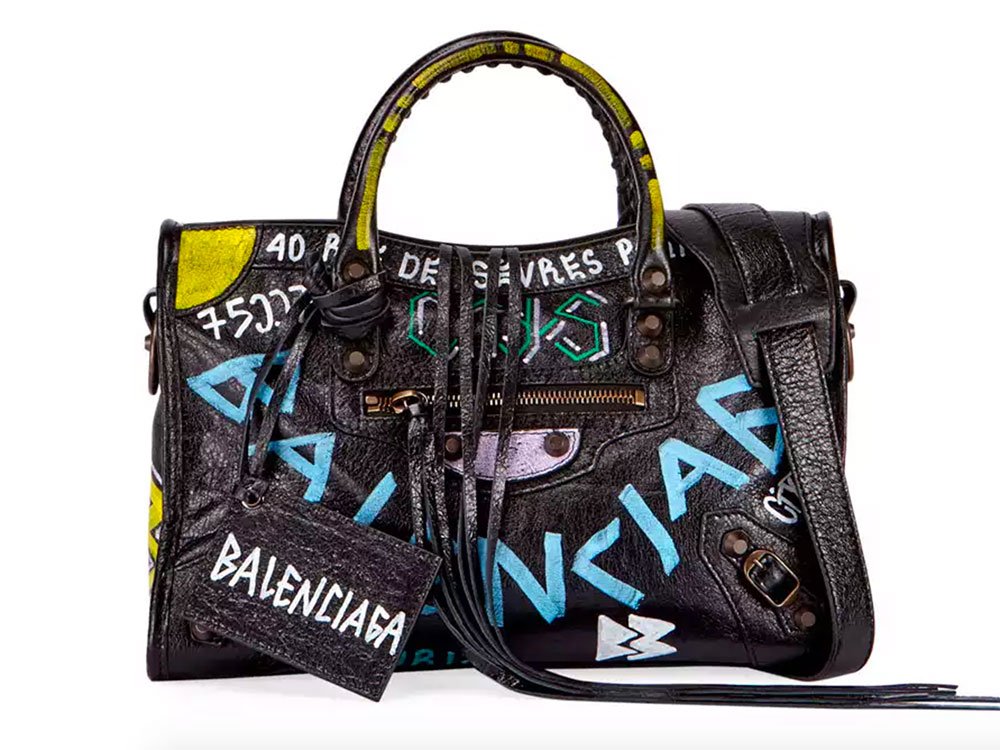 Reference image illustrating Balenciaga Pre-Graffiti’d City Bag: A Designer Commentary on Personalization Trends