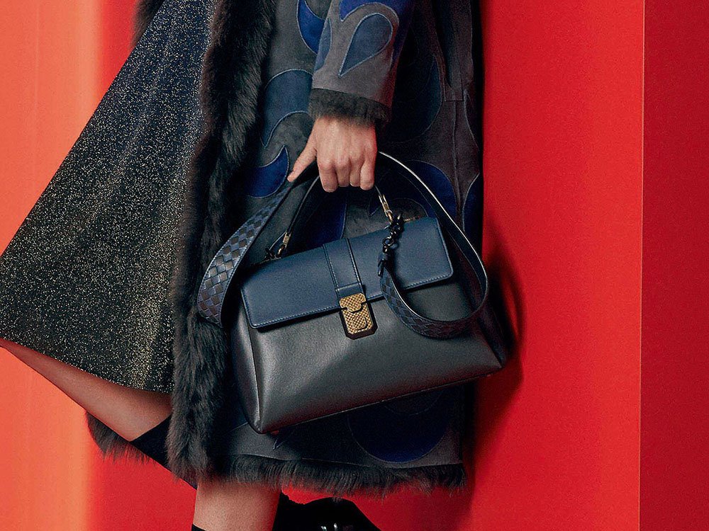 Reference image illustrating Bottega Veneta Resort 2018 Handbags: Minimalist Chic Meets Intrecciato Craft