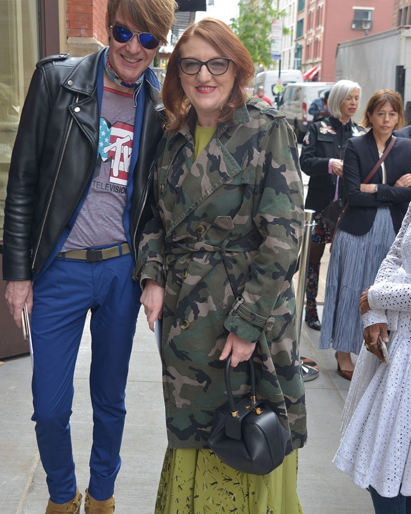 Reference image illustrating Celebrities Arrive at Valentino Resort 2018 Show with Coveted Handbags