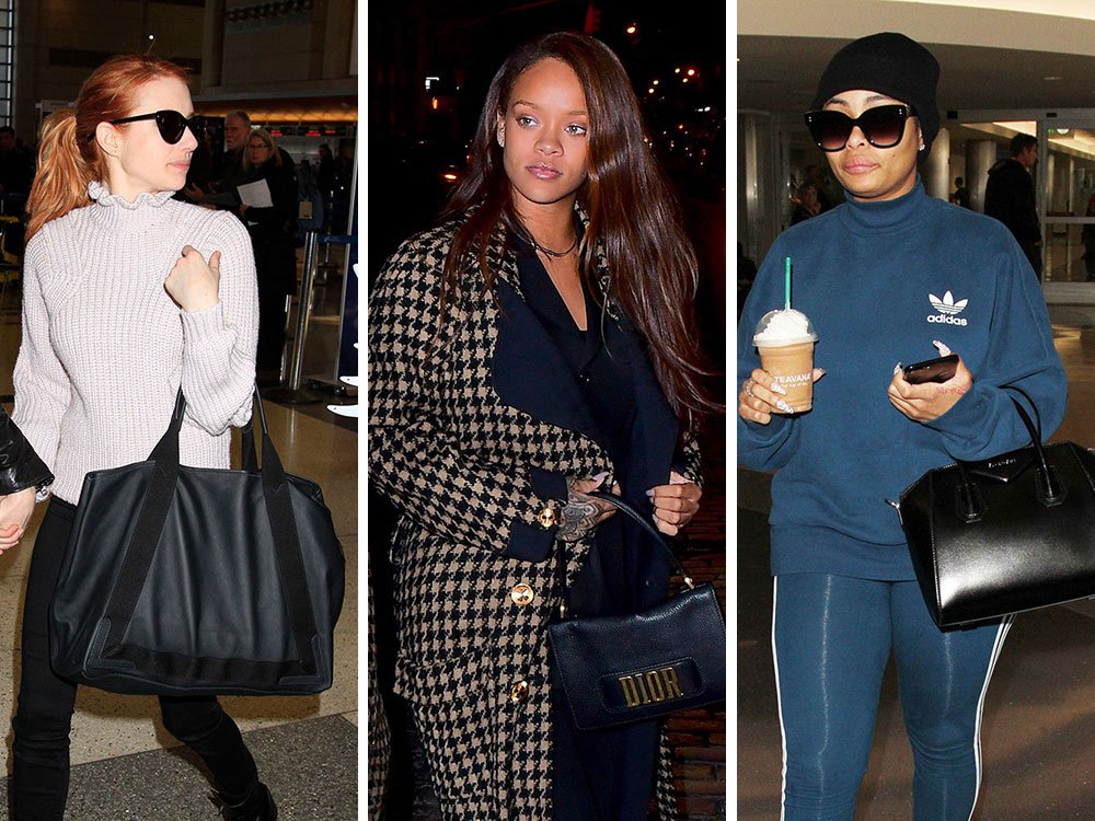 Reference image illustrating Celebrities Flee Los Angeles with Givenchy Antigona, Balenciaga Totes, and More Luxury Handbags