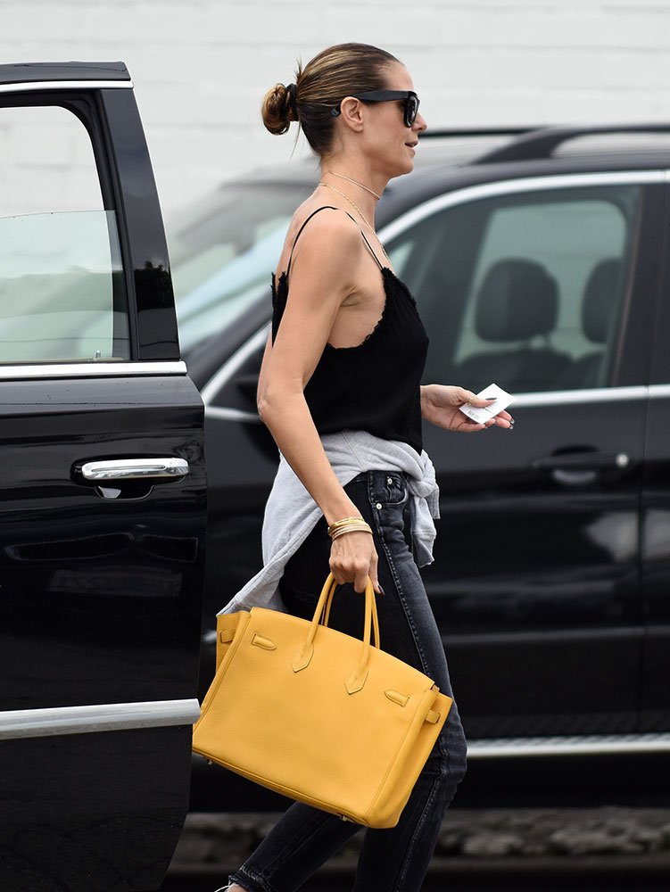 Reference image illustrating Celebrity Birkin Fever: The Best Luxury Handbags Spotted on Stars This Week