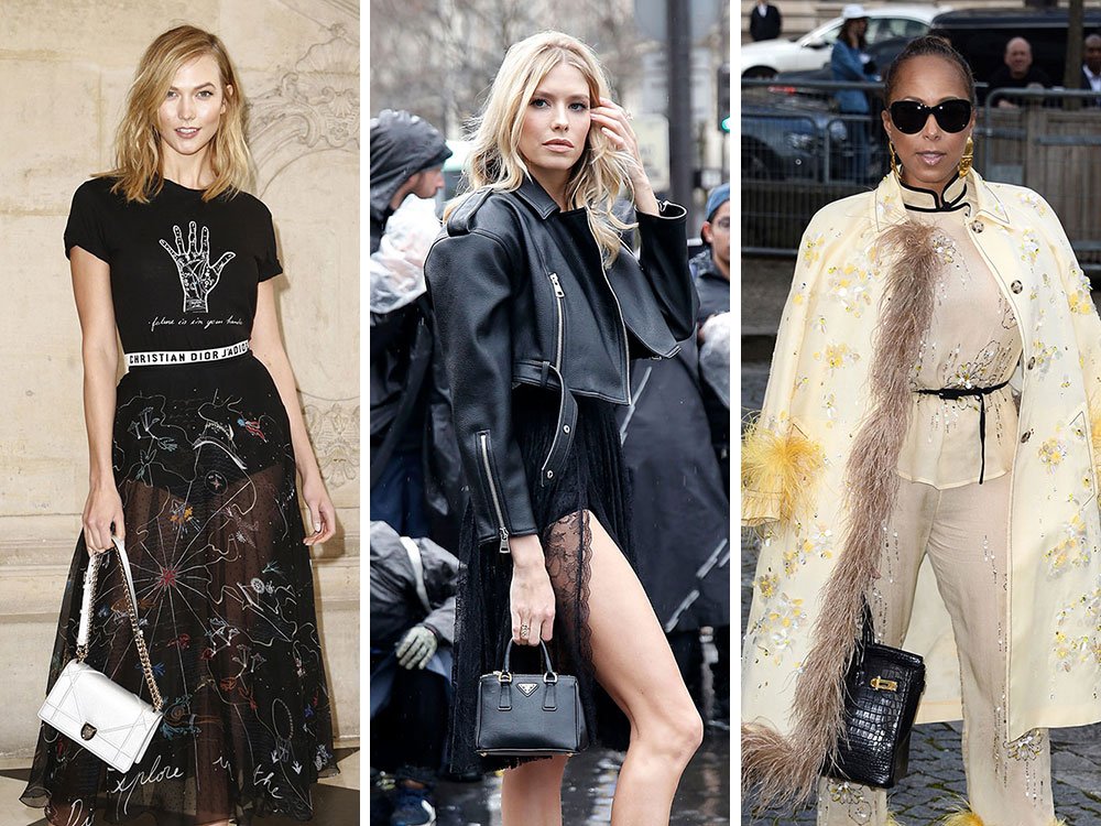 Reference image illustrating Celebrity Handbag Moments at Paris Fashion Week Fall 2017: Street Style Icons and Their Designer Bags