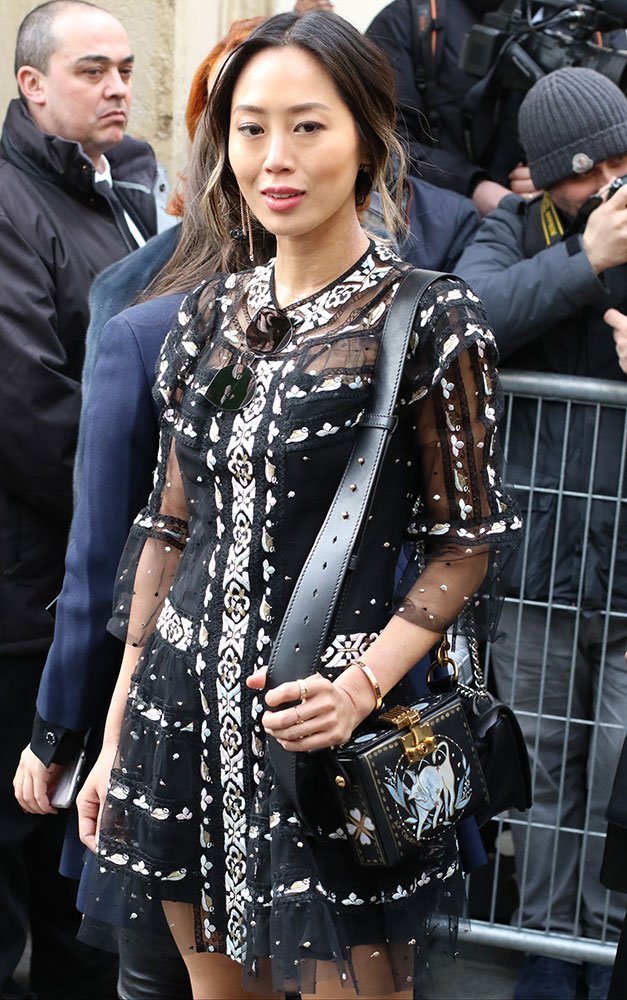 Reference image illustrating Celebrity Handbag Moments at Paris Fashion Week Fall 2017: Street Style Icons and Their Designer Bags