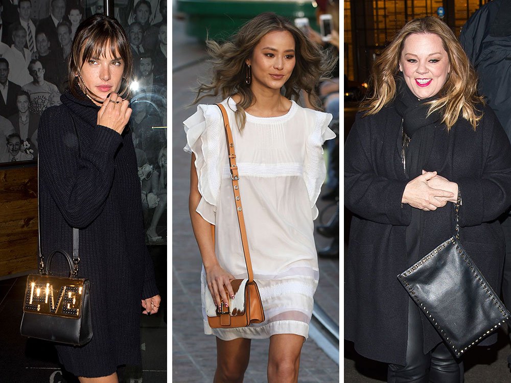 Reference image illustrating Celebrity Handbag Sightings: Moschino, Les Petits Joueurs & Rebecca Minkoff Spring Styles
