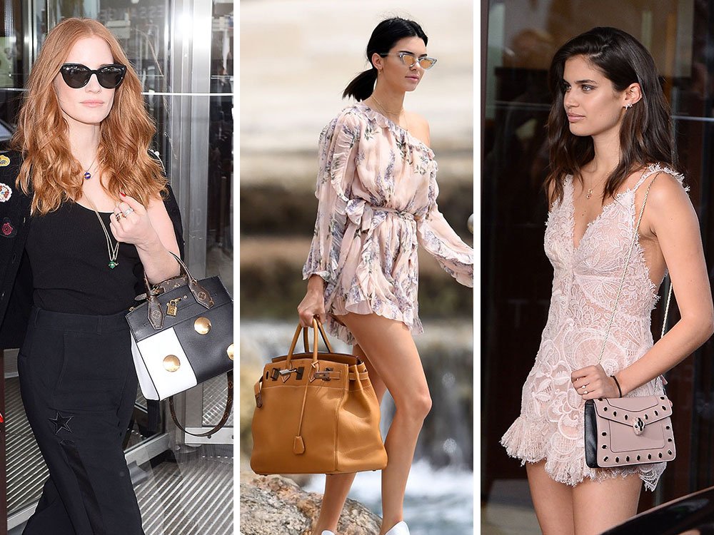 Reference image illustrating Celebrity Handbag Spotting at the 2017 Cannes Film Festival: Designer Bags on the Croisette