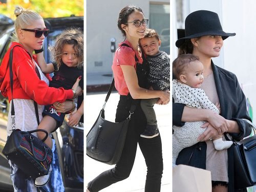 Celebrity Mom Handbag Style: What Alessandra Ambrosio, Chrissy Teigen, and More Carry with Their Kids cover image