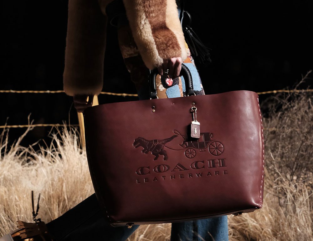 Reference image illustrating Coach 1941 Fall 2017 Runway Bags: Prairie-Inspired Doctor Satchels, Florals, and Whimsical Prints