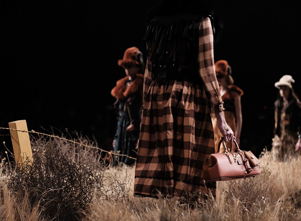Reference image illustrating Coach 1941 Fall 2017 Runway Bags: Prairie-Inspired Doctor Satchels, Florals, and Whimsical Prints