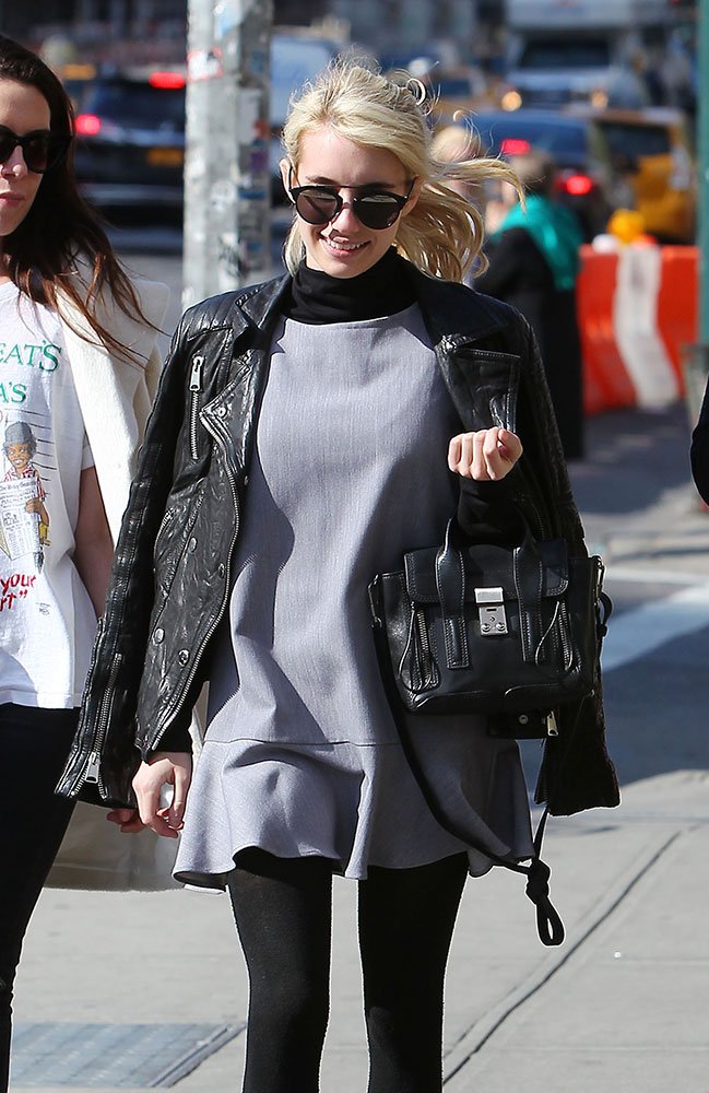 Reference image illustrating Emma Roberts Handbag Collection Part Two: Balenciaga, Coach & Mini Bags