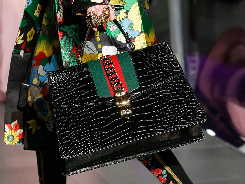 Reference image illustrating Fall 2017 Runway Trend: Oversized Totes and Shoulder Bags Take Center Stage