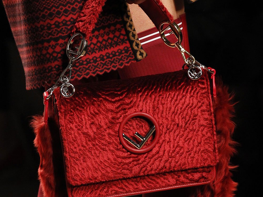 Reference image illustrating Fendi Fall 2017 Runway: New Logo Hardware, Zucca Print, and Updated Baguette Bags