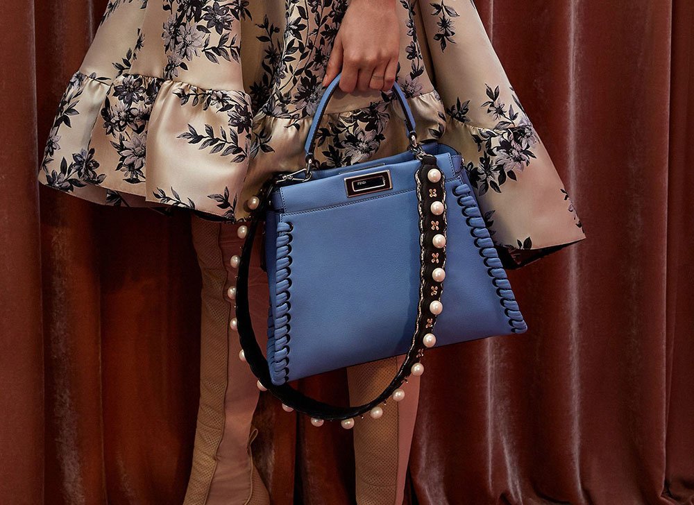 Reference image illustrating Fendi Resort 2018 Handbags: Peekaboo and Kan I Favorites Return with Fresh Details