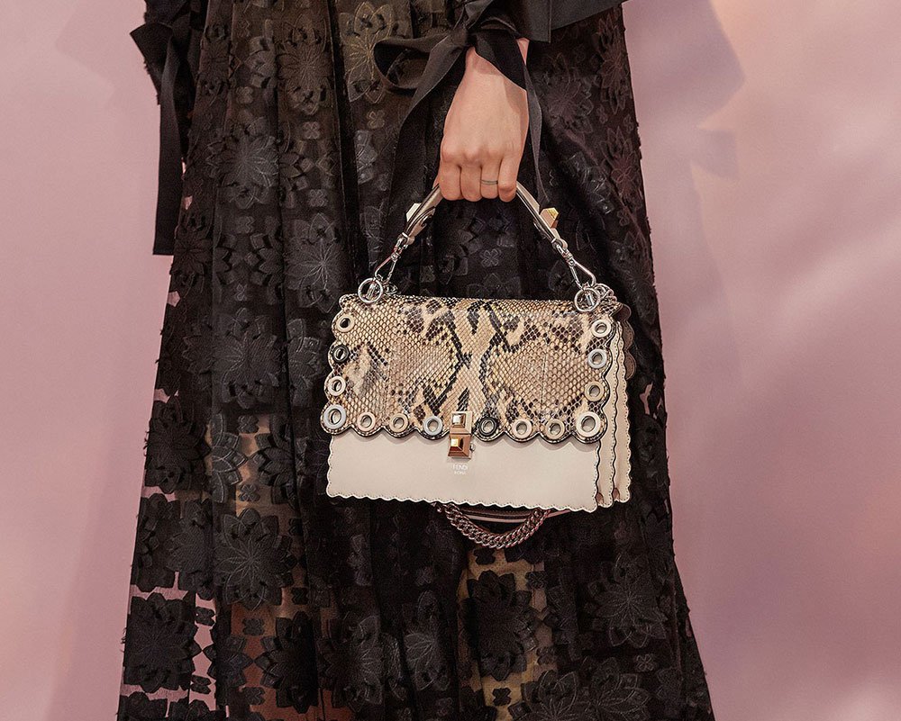 Reference image illustrating Fendi Resort 2018 Handbags: Peekaboo and Kan I Favorites Return with Fresh Details