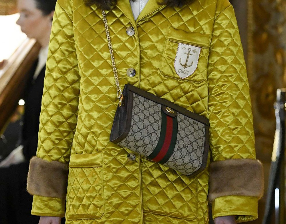 Reference image illustrating Gucci Cruise 2018 Runway Debuts New Shoulder Bag Styles and Fresh Marmont & Sylvie Updates