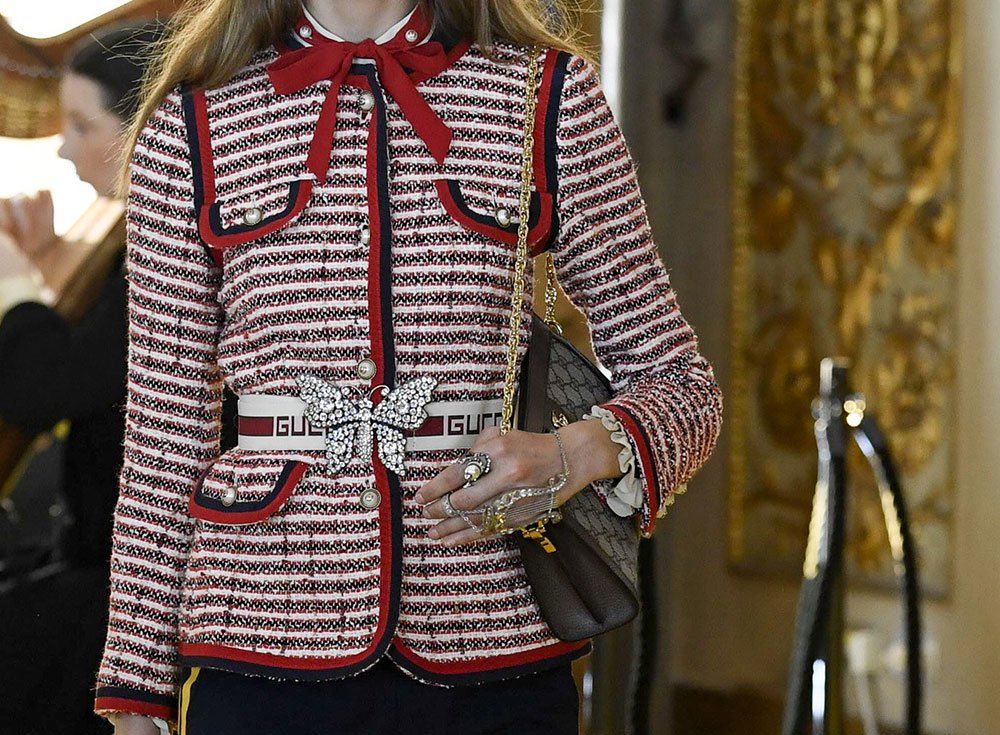 Reference image illustrating Gucci Cruise 2018 Runway Debuts New Shoulder Bag Styles and Fresh Marmont & Sylvie Updates