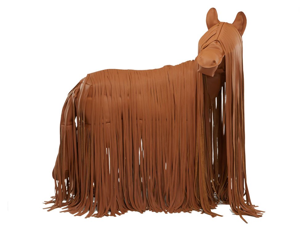 Reference image illustrating Hermès Marley the Poney: A $133,000 Leather Horse Statue from Petite h