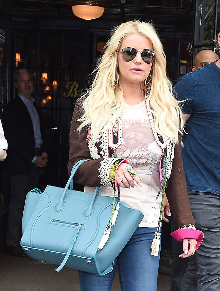 Reference image illustrating Jessica Simpson's Designer Handbag Collection: Part Two – Céline, Fendi & More