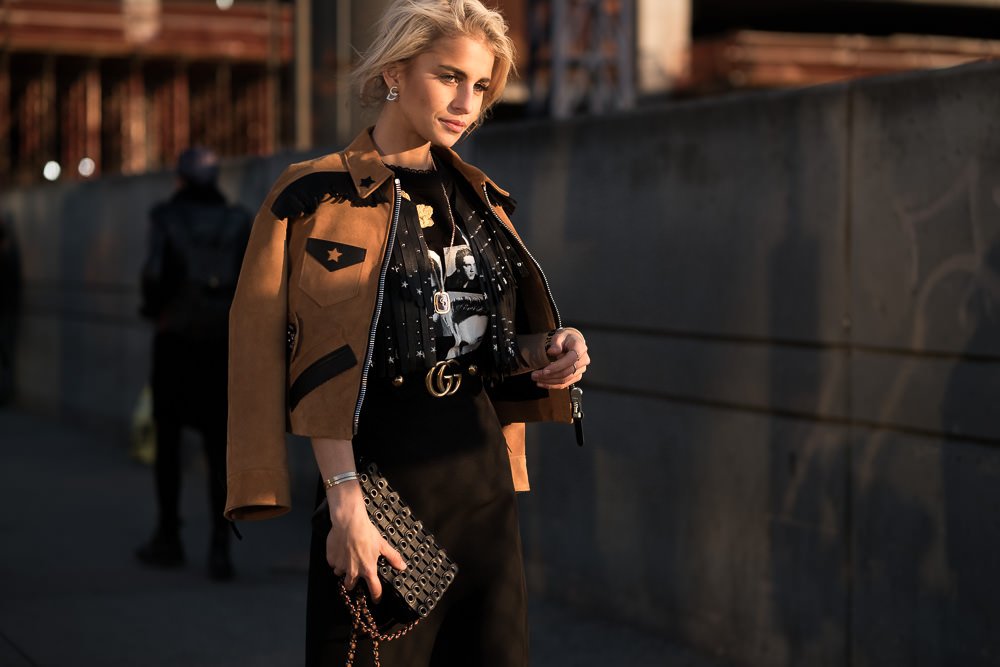 Reference image illustrating NYFW Street Style Bag Gallery: The Best Handbags Spotted During New York Fashion Week