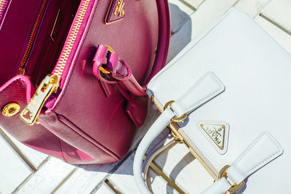 Reference image illustrating Prada Galleria vs Double Bag: A Detailed Look at Icons and New Custom Shoulder Straps