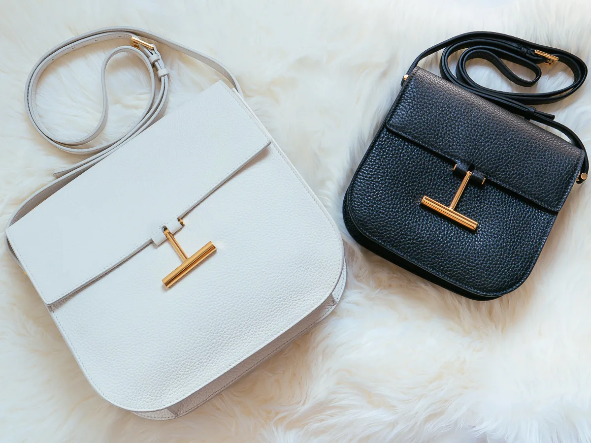 Reference image illustrating Tom Ford Tara Crossbody Bag Review: Two Sizes in Grain Calf Leather