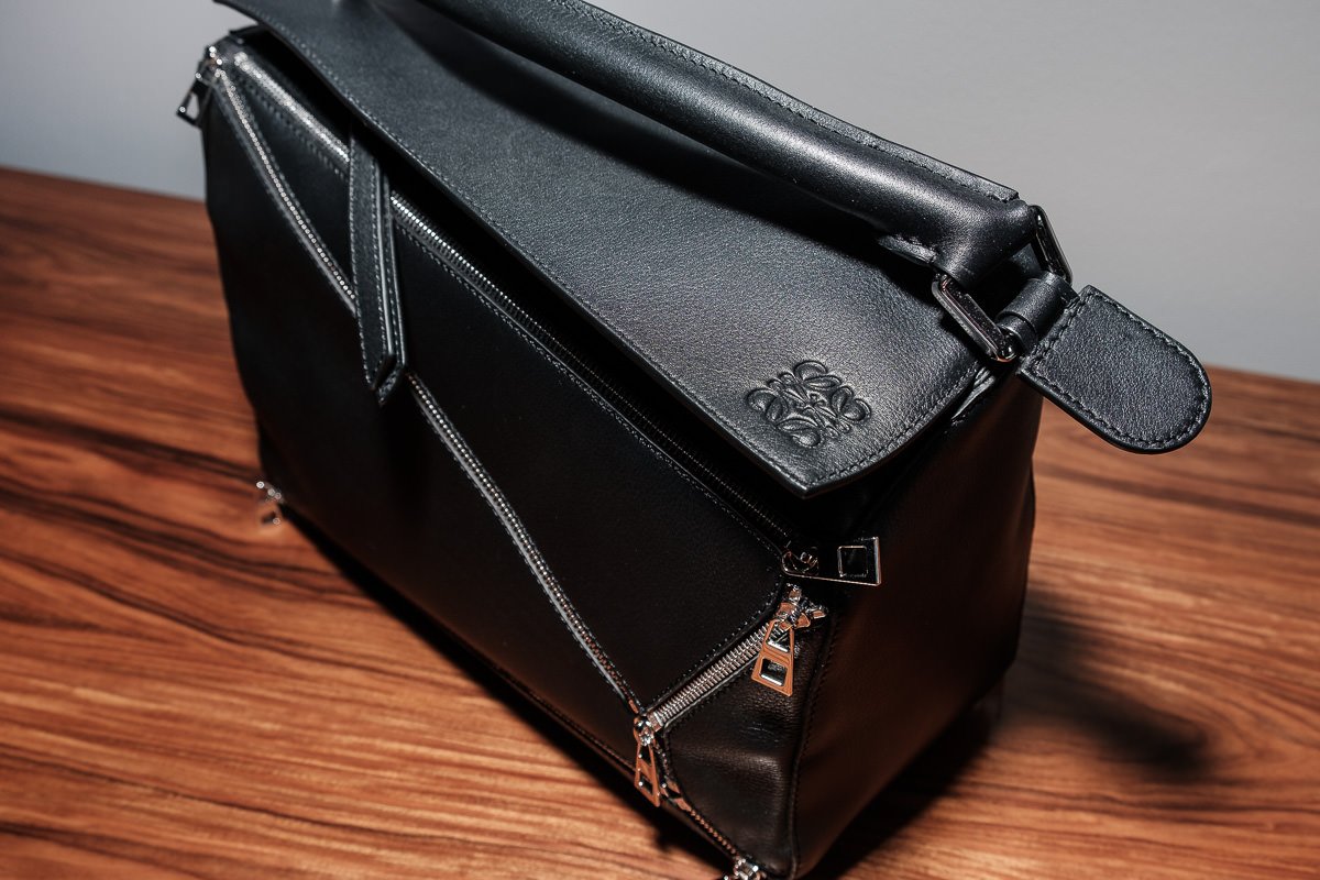 Reference image illustrating What’s Inside My Loewe Puzzle Bag: 5 Everyday Essentials for the Modern Mom